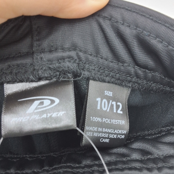 Boys Black Tricot Jogger Set - Zip Jacket & Track Pants (2 PC Set), Size 10/12 - Picture 7 of 7